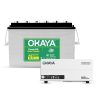 Okaya Inverter with Battery Combo for Home,Office & Shops | ATSW 950 12V Pure Sine Wave Inverter 700VA with 36 Months Warranty & OPXT12048 90AH Super Jumbo Tubular Battery with 48 Months Warranty